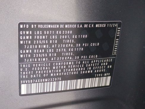 Certified 2024 Volkswagen Tiguan Wolfsburg Edition image 36