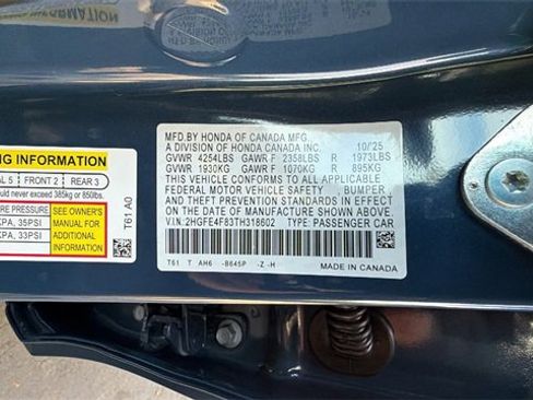 New 2026 Honda Civic Sport image 33