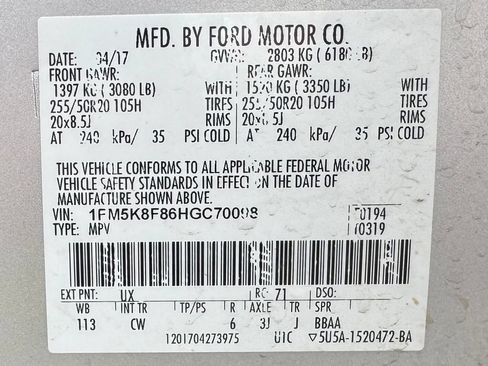 Used 2017 Ford Explorer Limited AWD/4WD image 13