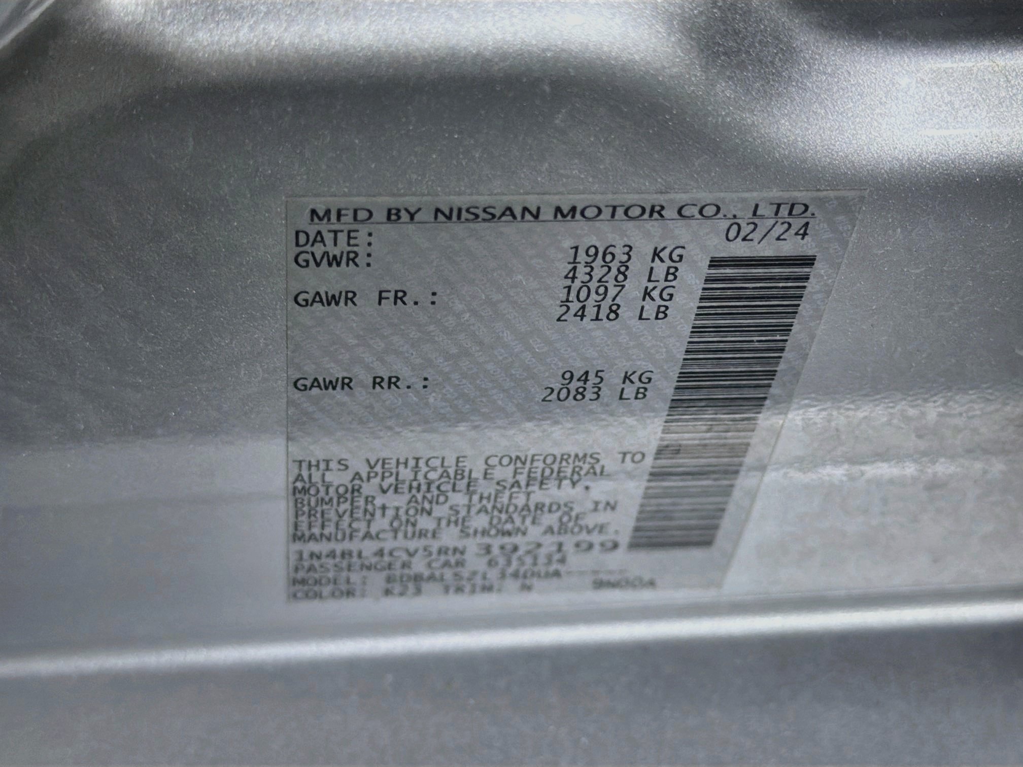 Used 2024 Nissan Altima 2.5 SR FWD image 12