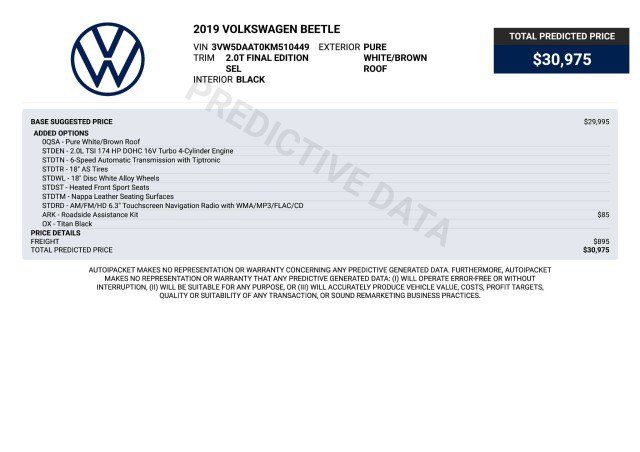 Used 2019 Volkswagen Beetle 2.0T Final Edition SEL FWD image 3