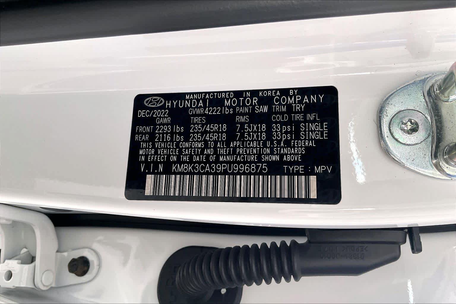 Certified 2023 Hyundai Kona N Line AWD/4WD image 34