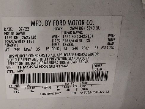 Used 2022 Ford Explorer Timberline image 33