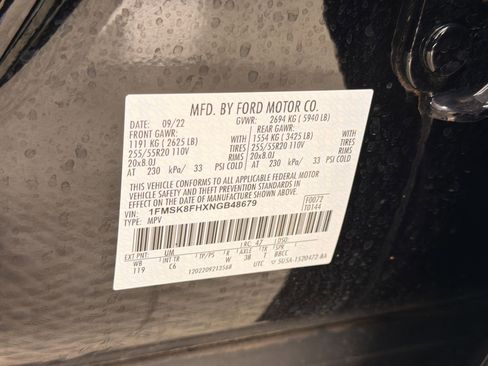Certified 2022 Ford Explorer Limited w/ Equipment Group 301A AWD/4WD image 19