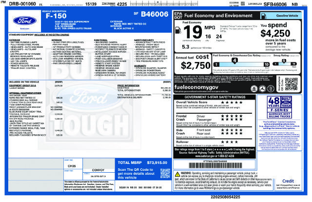 Used 2025 Ford F150 Lariat w/ Equipment Group 501A Mid AWD/4WD image 2
