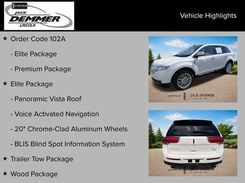 Used 2011 Lincoln MKX AWD w/ 102A Rapid Spec Order Code image 24