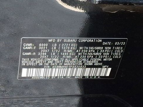 Used 2023 Subaru Ascent Limited AWD/4WD image 27