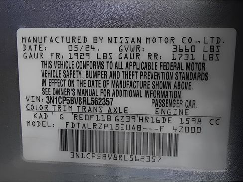 Used 2024 Nissan Kicks S FWD image 25