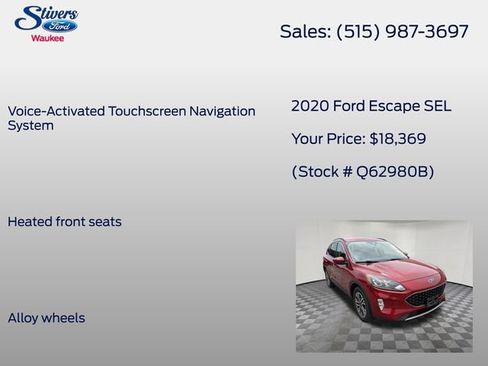 Used 2020 Ford Escape SEL AWD/4WD image 16