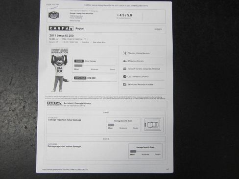Used 2011 Lexus IS 250 w/ Premium Pkg Value Edition RWD image 38