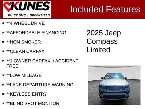 Used 2025 Jeep Compass Limited AWD/4WD image 3