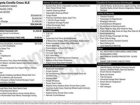 Used 2025 Toyota Corolla Cross XLE w/ Convenience Package image 7