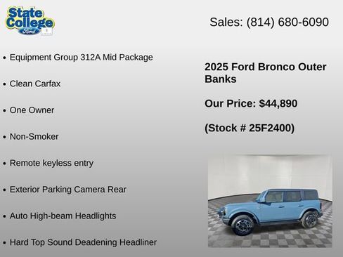 Used 2025 Ford Bronco Outer Banks AWD/4WD image 6