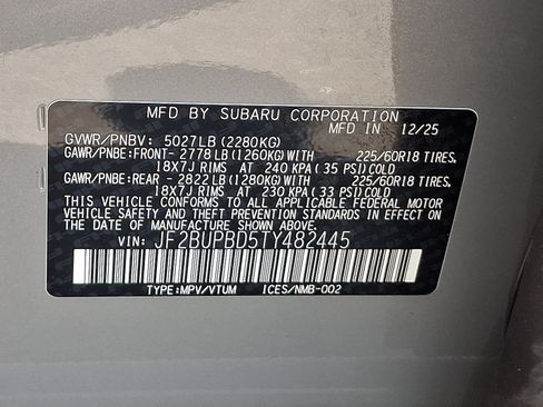 Certified 2026 Subaru Outback Premium AWD/4WD image 29