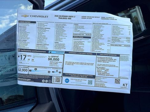 New 2026 Chevrolet Silverado 1500 LT Trail Boss w/ LT Trail Boss Premium Package image 14