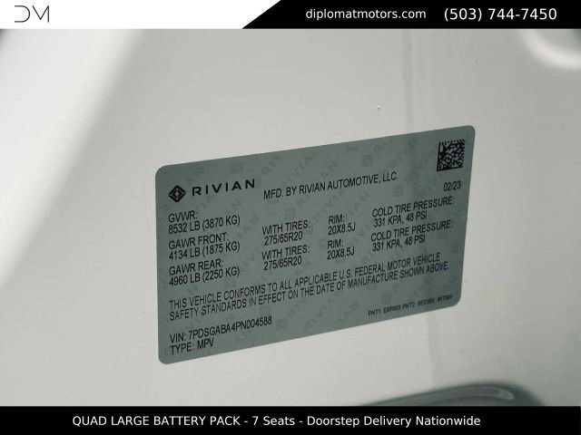 Used 2023 Rivian R1S Adventure Quad AWD/4WD image 46