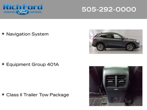 Certified 2022 Ford Escape Titanium w/ Class II Trailer Tow Package image 11