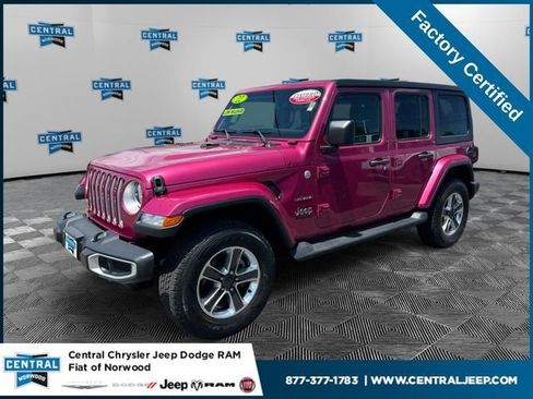 Certified 2022 Jeep Wrangler Unlimited Sahara w/ Cold Weather Group AWD/4WD image 1
