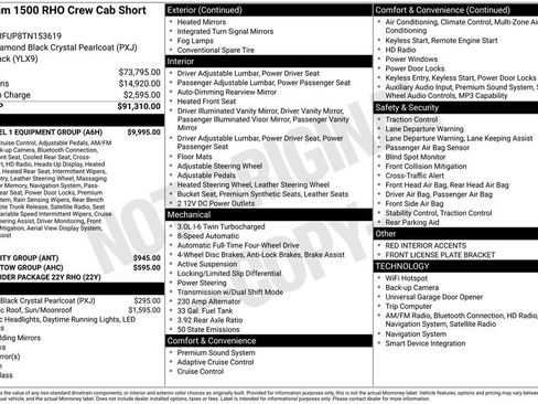 Used 2026 RAM 1500 RHO w/ RHO Level 1 Equipment Group AWD/4WD image 2