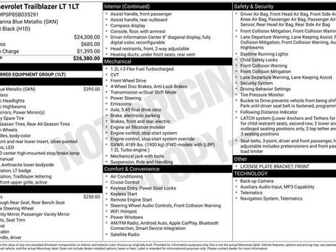Used 2025 Chevrolet TrailBlazer LT FWD image 27