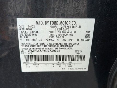 Certified 2022 Ford Edge ST w/ Equipment Group 401A image 23
