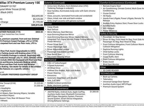 Certified 2023 Cadillac XT4 Premium Luxury w/ Cold Weather Package image 43