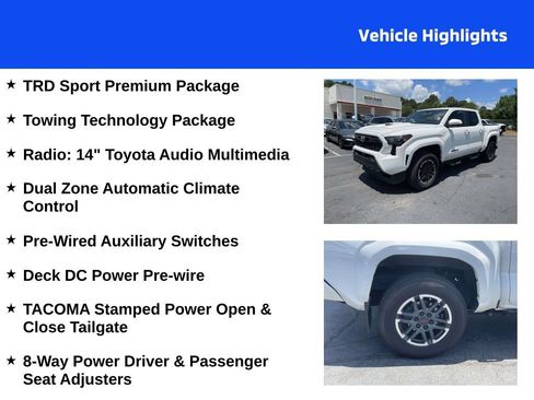 Used 2024 Toyota Tacoma TRD Sport w/ TRD Sport Premium Package AWD/4WD image 4