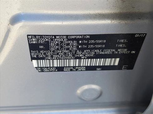 Used 2017 Toyota RAV4 Limited w/ All Weather Liner Package image 2