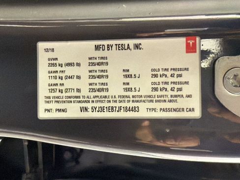 Used 2018 Tesla Model 3 Long Range AWD/4WD image 24