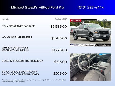 Certified 2023 Ford F150 XL w/ STX Appearance Package RWD image 5