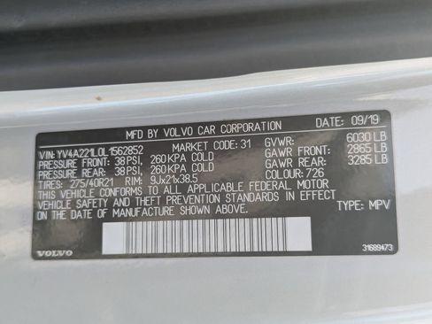 Used 2020 Volvo XC90 T6 Inscription w/ Protection Package Premier AWD/4WD image 39