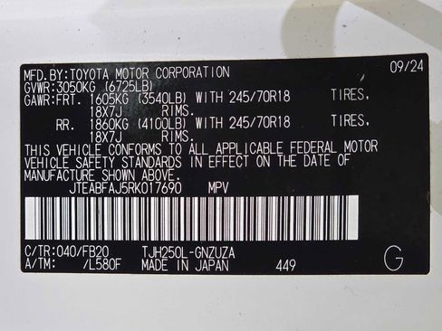 Certified 2024 Toyota Land Cruiser 1958 AWD/4WD image 32