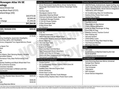 Certified 2023 Volkswagen Atlas SE w/ Black Wheel Package image 40