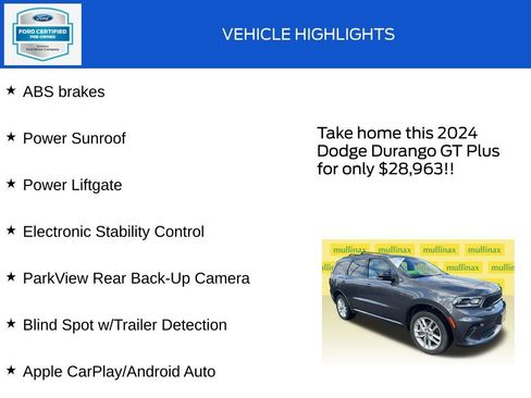 Used 2024 Dodge Durango GT AWD/4WD image 19