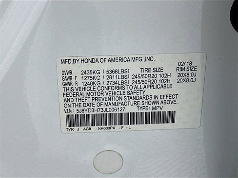 Used 2018 Acura MDX FWD w/ Tech & Entertainment image 27