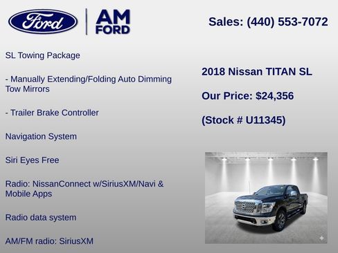 Used 2018 Nissan Titan SL w/ Texas Titan Edition AWD/4WD image 12