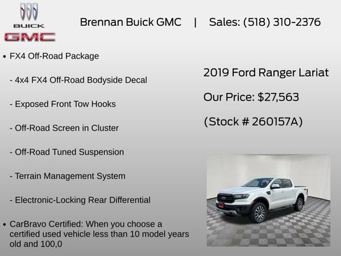Used 2019 Ford Ranger Lariat w/ Equipment Group 501A Mid AWD/4WD image 18