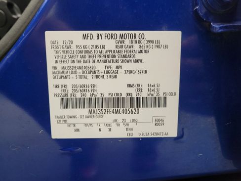 Used 2021 Ford EcoSport S FWD image 33