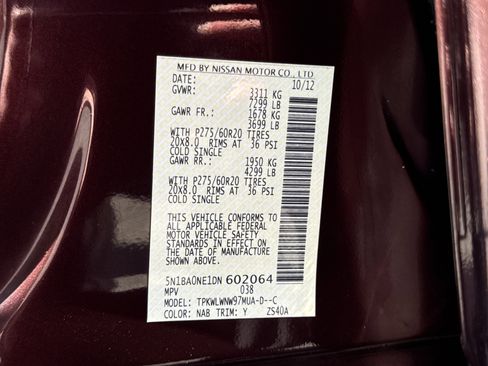 Used 2013 Nissan Armada Platinum image 37