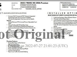 Used 2022 Lexus NX 350h AWD video 2