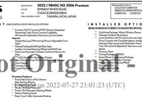 Used 2022 Lexus NX 350h AWD image 2