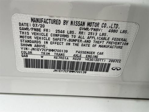 Used 2021 INFINITI Q50 Sensory w/ Cargo Package image 30