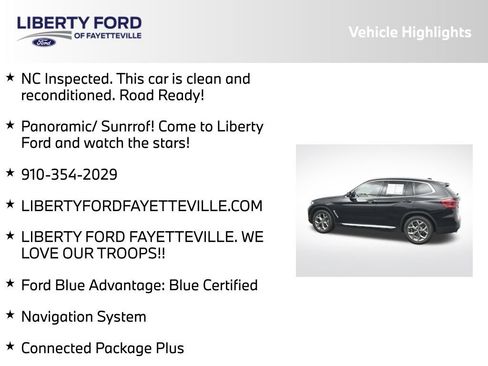 Used 2021 BMW X3 xDrive30i w/ Convenience Package AWD/4WD image 5