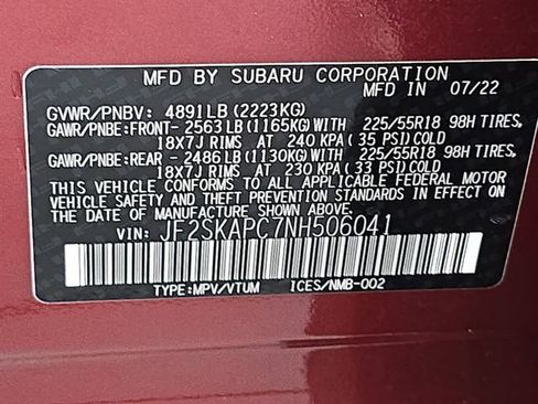 Used 2022 Subaru Forester Limited w/ Popular Package #2 image 36