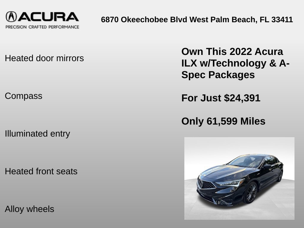 Used 2022 Acura ILX w/ Technology Plus & A-SPEC FWD image 12