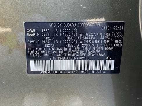 Used 2021 Subaru Outback Limited image 20