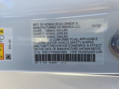 New 2025 Honda Accord LX image 33