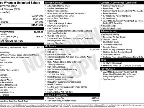 Used 2014 Jeep Wrangler Unlimited Sahara w/ Dual Top Group AWD/4WD image 28