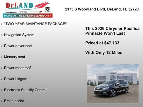 New 2026 Chrysler Pacifica Pinnacle FWD image 7
