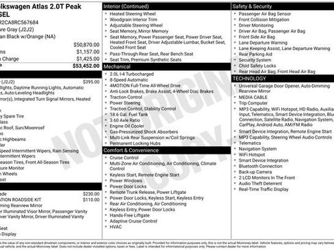 Used 2024 Volkswagen Atlas Peak Edition SEL AWD/4WD image 7